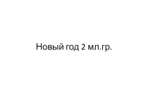 Новый год 2 мл.гр.