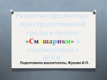 Развитие предметно-пространственной среды в группе Смешарики