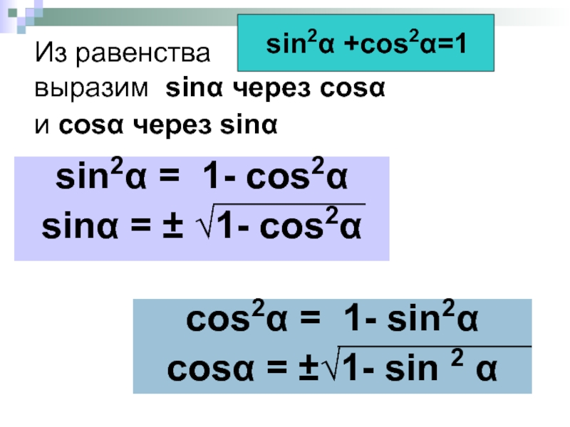 Cos 1 2 найти sin. Зависимость между косинусом и тангенсом одного и того же угла. Зависимость между синусом и косинусом одного и того же угла. Зависимость между синусом косинусом и тангенсом. Зависимость между синусом косинусом и тангенсом одного и того же.