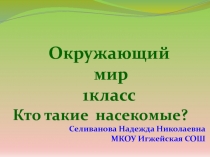 Презентация. кто такие насекомые?