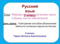 Правописание слов с безударными гласными и буквы для их обозначения