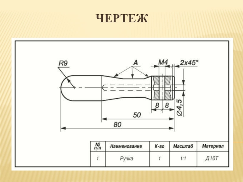 Технология чертеж изделия