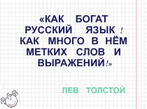 Открытое занятие по внеурочной деятельности. В гости к Фразеологии