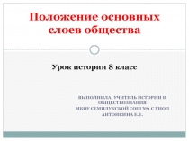 Положение основных слоев общества во второй половине XIX века