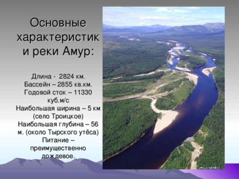 План описания реки амур 7 класс