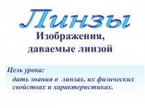 Линзы.Построение в линзах.