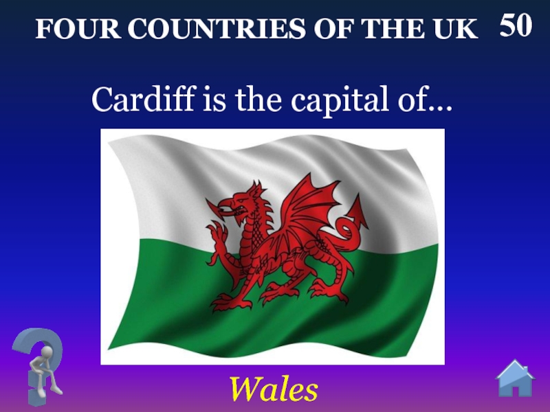 There are four countries. What is the Capital of Wales. The Capital of Wales is.