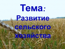 Развитие сельского хозяйства в годы освоения целины в Казахстане