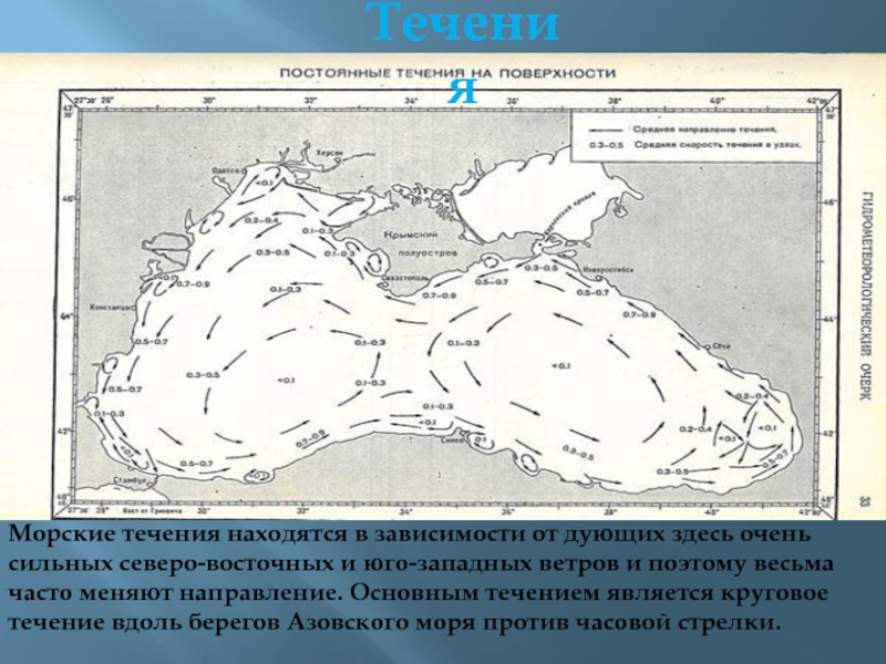 Карта течений моря. Течение в черном море направление. Течение в Азовском море схема. Карта течений Азовского моря. Направление течения в Азовском море.