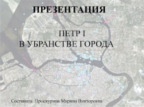 Образ Петра I в убранстве города