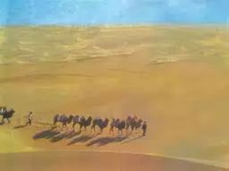 Мираж в пустыни картина Эрмитаж. Зелёная станция на Караванном пути через пустыню. Второй караван