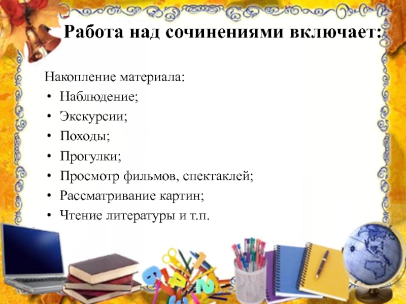 Виды сочинений. План сочинения в начальной школе. Виды сочинений в начальной школе. Работа над сочинением в 1 классе.. Методика работы над сочинением в начальной школе.