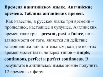 Презентация по английскому языку 