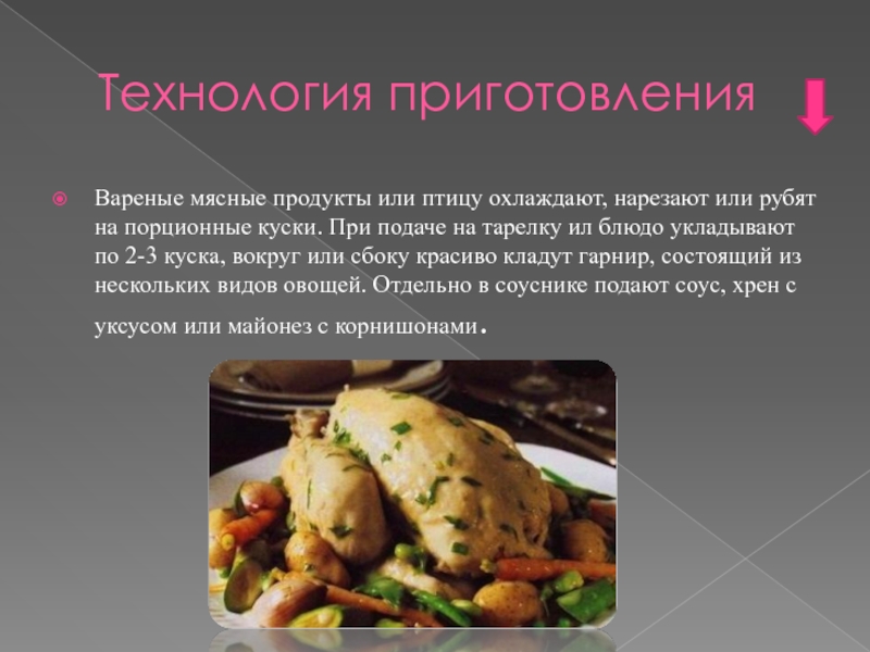 Проект на тему блюда из мяса