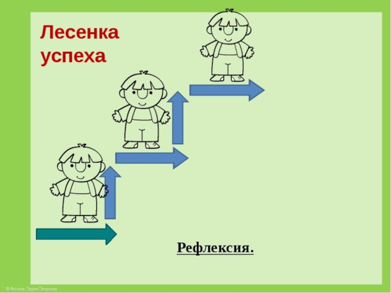 Рефлексия лестница успеха рисунок