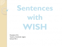 Sentences  with WISH