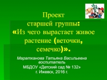 Проект подготовительная группа