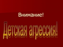 Детская агрессия