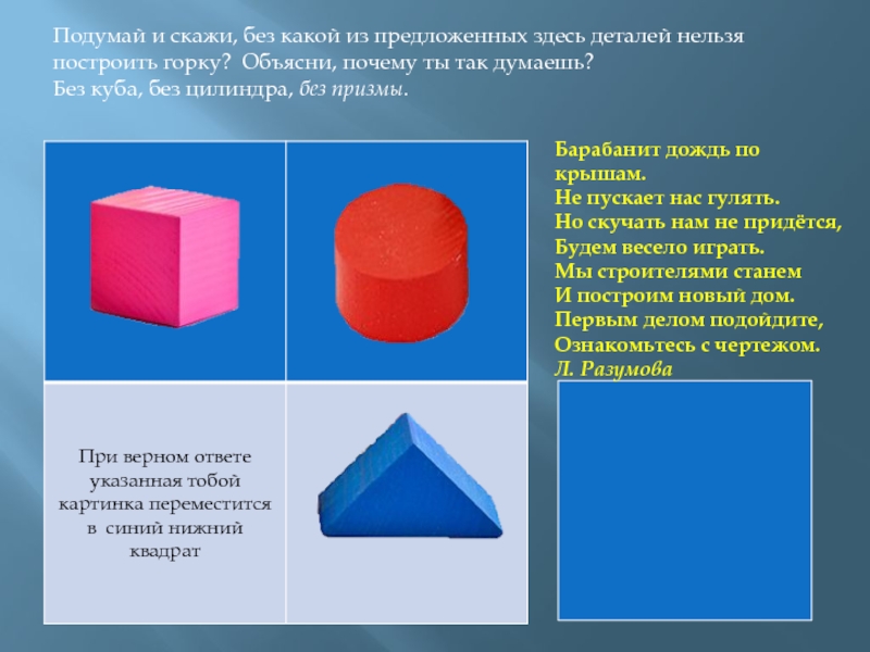 Почему нельзя строиться. Куб в повседневной жизни. Без чего нельзя построить дом. Без чего нельзя построить дом загадка. Призма для 2 лет построить горку.