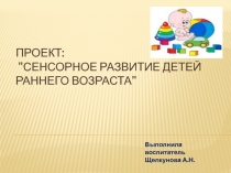 Проект по сенсорному развитию в первой младшей группе