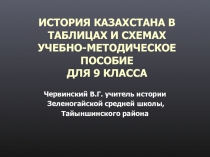История Казахстана в таблицах и схемах. Помощь 9 классу