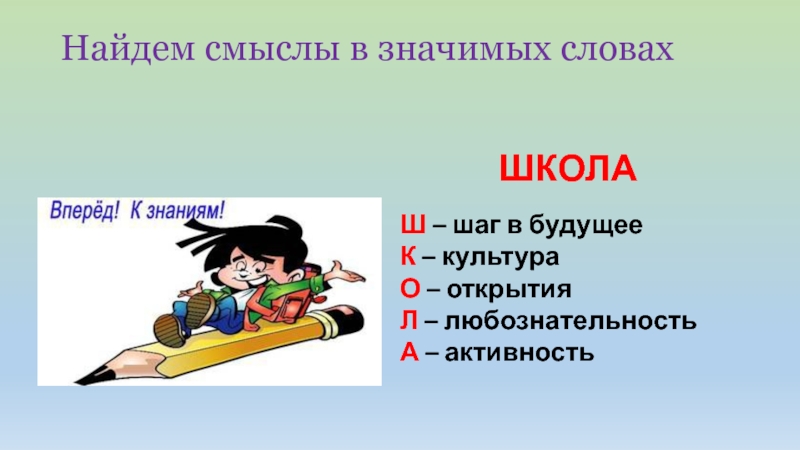 Какое значение школа. Значение слова школа. Расшифровка слова школа. История слова школа. Расшифровка слова шкил.