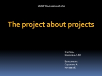 Презентация: The Project about some Projects.