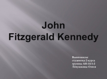 John Fitzgerald Kennedy