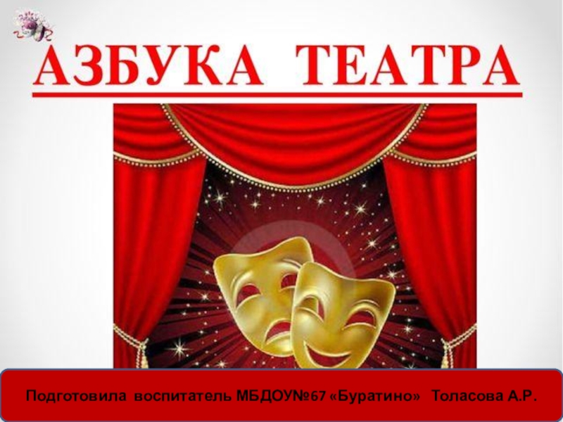 Презентация Азбука театра