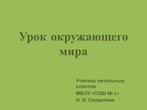 Презентация к уроку по окружающему миру 1 класс 