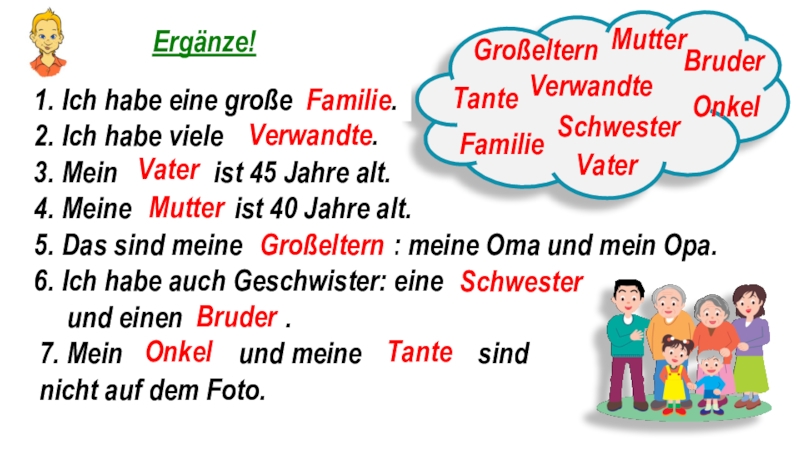 Mein alt. Meine Familie презентация. Meine Familie текст на немецком. Презентация die Familie 5 класс. Meine Familie на немецком 5 класс.