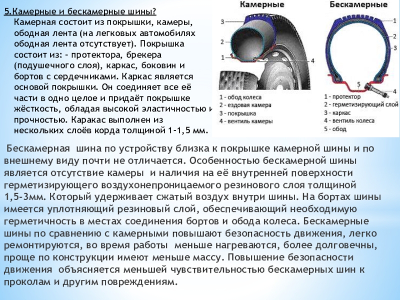 Презентация по теме шины