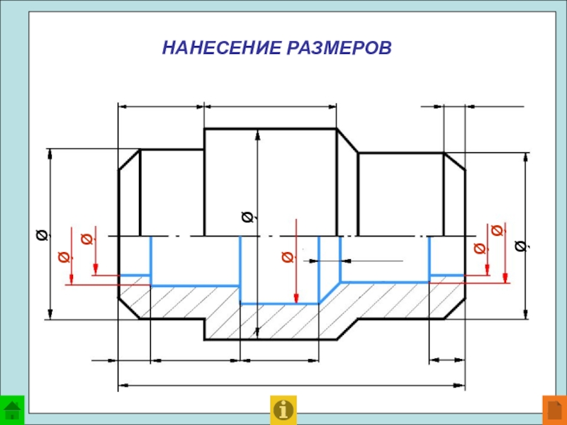 Масштаб разреза на чертеже