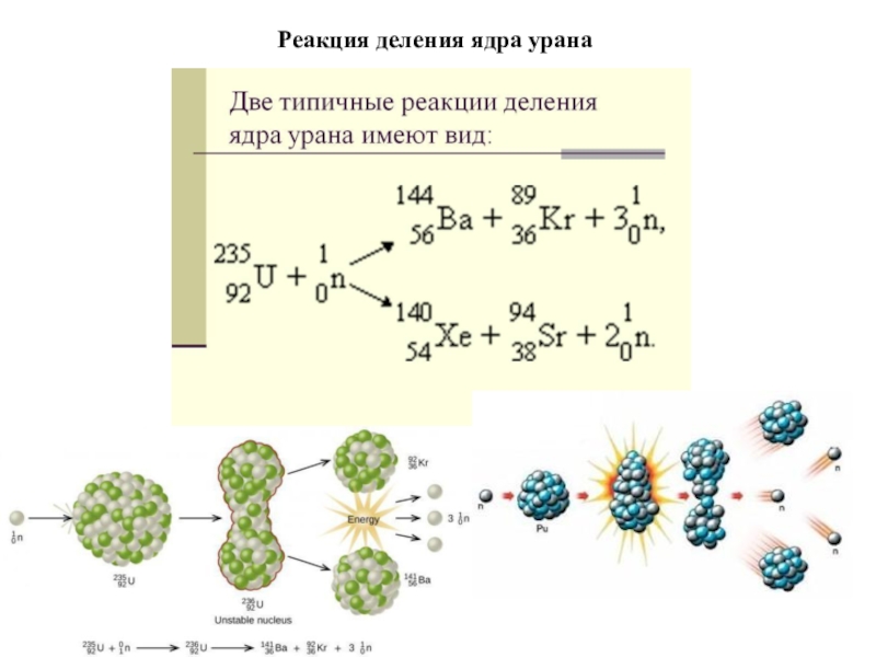 Картинки деление ядер урана