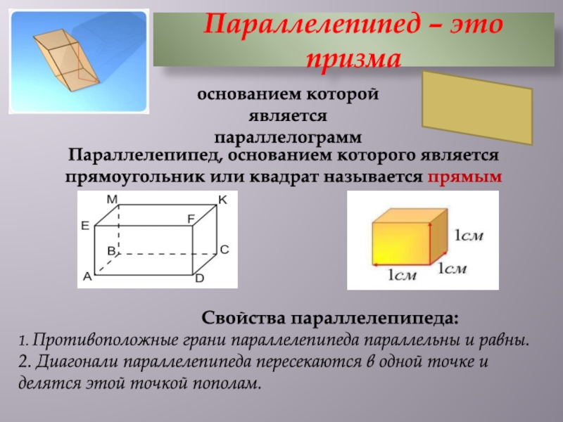 Презентация на тему призма геометрия 10 класс