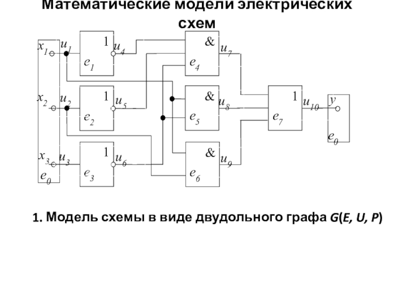 Математические модели электрических схем