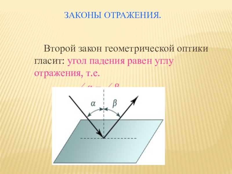 Закон отражения света угол падения равен. Оптика угол падения и угол отражения. Угол падения равен углу отражени. Закон отражения света в геометрической оптике. Угол падения равен углу отражения.