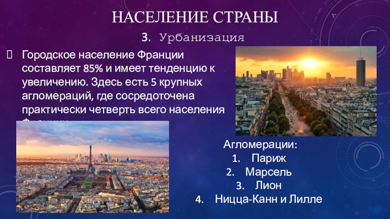 Урбанизация страны