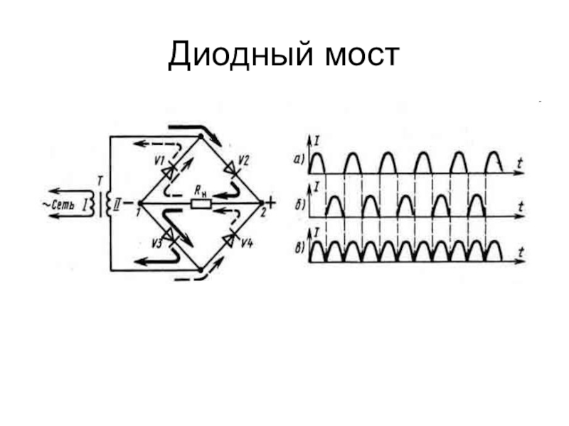 Принцип работы диодный мост схема