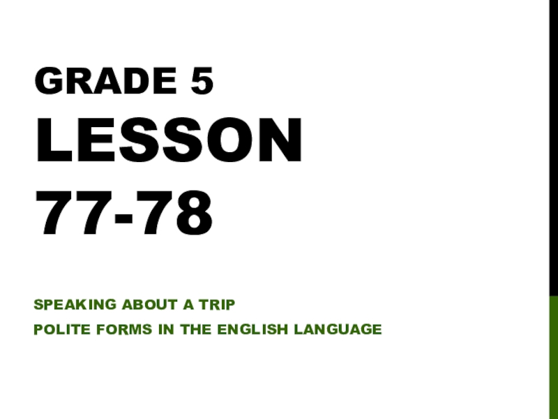 Grade 5 lesson 77-7 8