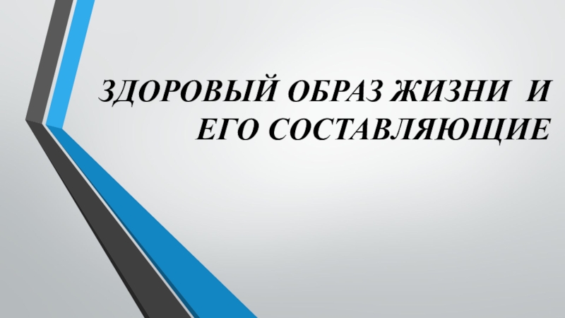 Реферат На Тему Здоровый Образ Жизни Основные Его Составляющие