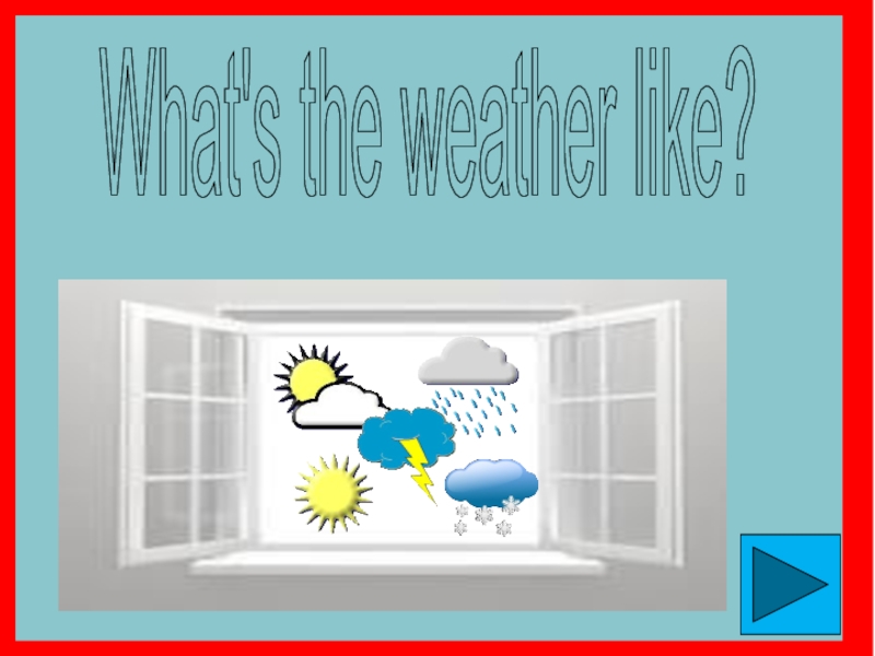 Презентация What's the weather like?