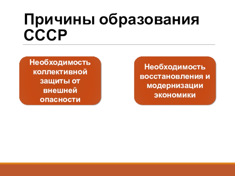 Выполнил: студент группы
ЭТ-1-19, Горбачев М.Ю.
Проверил: Причины образования СССРНеобходимость коллективной защиты от внешней опасностиНеобходимость восстановления и модернизации экономики Причины образования СССРНеобходимость коллективной защиты от внешней опасностиНеобходимость восстановления и модернизации экономики