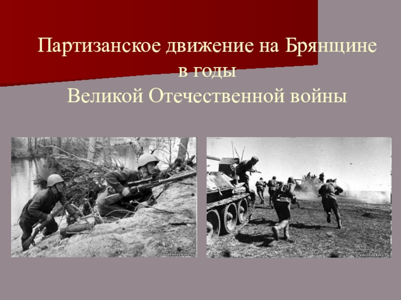 Партизанское движение на Брянщине в годы Великой Отечественной войны