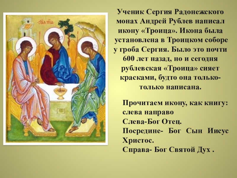 Святой значение слова. Икона Троицы аналойная. Троица праздник икона. Композиция иконы Троица.