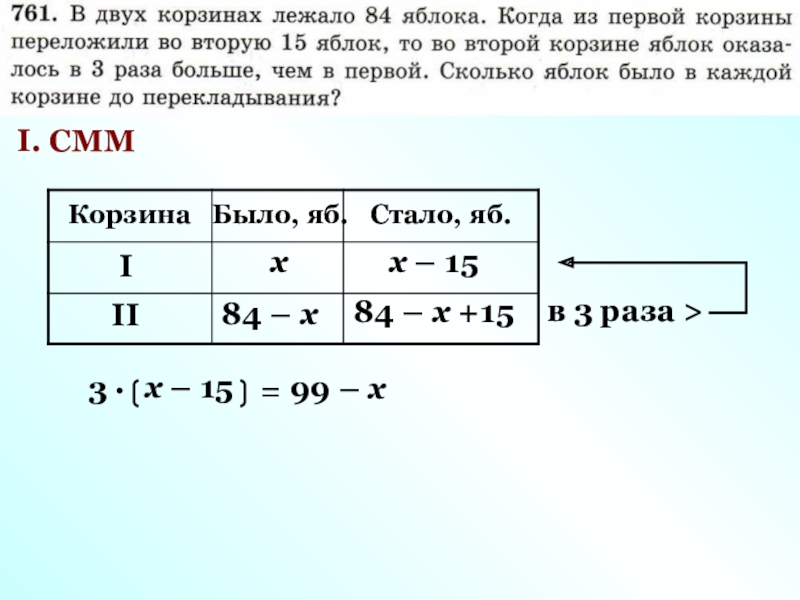 В двух корзинах было по 30 кг