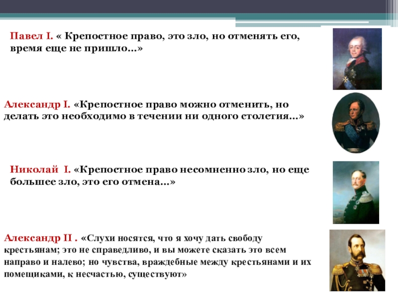 Разработка плана постепенной отмены крепостного права в россии по приказу александра i