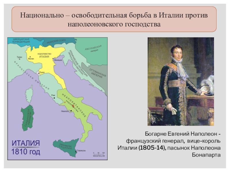 Борьба франции за господство в европе. Национально-освободительная борьба в Италии. Борьба против французской империи в Европе. Народы против французской империи. Районы национально освободительной борьбы в 1810.