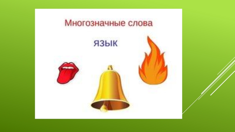 Картинки многозначное слово язык