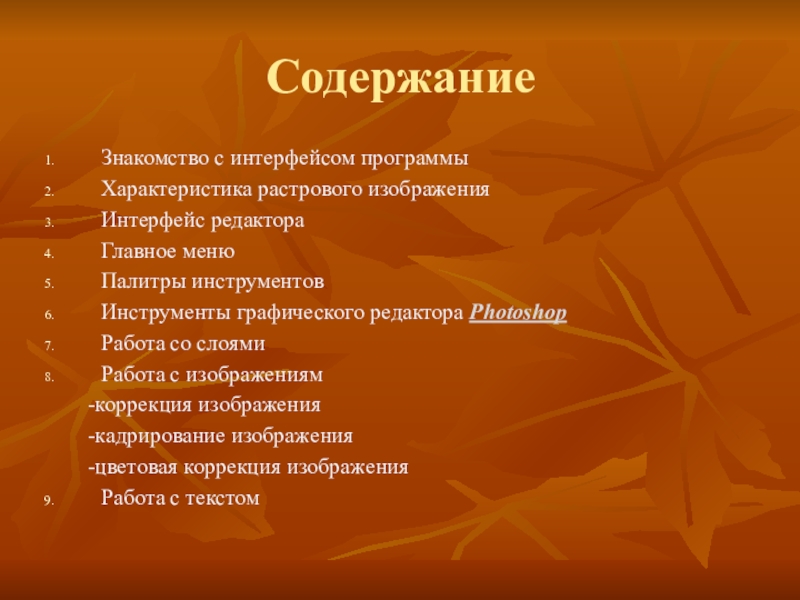 План урока по технологии 5 класс